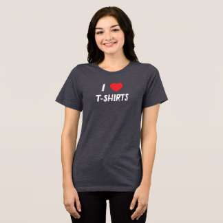 En Tri-matière J'aime T-shirt T-shirt