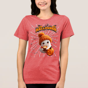 En Tri-matière Joli Fantôme d'Halloween avec T-Shirt de Citrouill