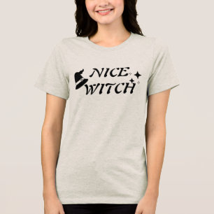 En Tri-matière Joli T-Shirt Confort De Sorcière, Chemise Pour Hal