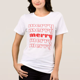 En Tri-matière Joyeux T-shirt Noël