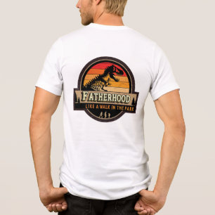En Tri-matière La paternité comme une promenade dans le T-shirt d