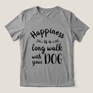 En Tri-matière Le bonheur, c'est... T-shirt drôle chien