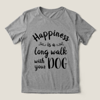 En Tri-matière Le bonheur, c'est... T-shirt drôle chien