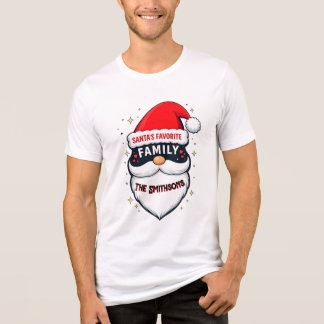 En Tri-matière Le T-shirt de Noël de la famille préférée du Père