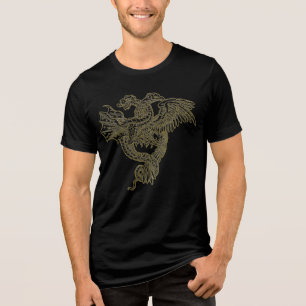 En Tri-matière Le T-shirt Dragon foncé
