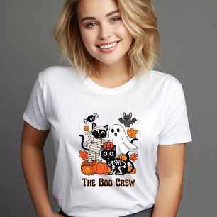 En Tri-matière Le T-shirt Halloween de The Boo Crew – Drôle Noir,
