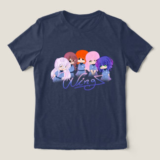 En Tri-matière Le T-Shirt Tri-Blend des Personnages qui Fixent