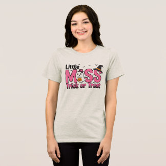 En Tri-matière "Little Miss Trick or Treat" T-shirt d'Halloween