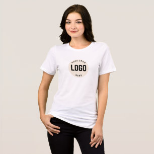 En Tri-matière Logo simple et T-shirt Entreprise textuel