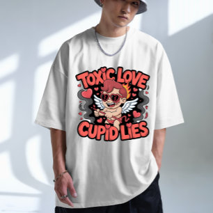 En Tri-matière Love Toxique - T-shirt tricolore Bella+Canvas