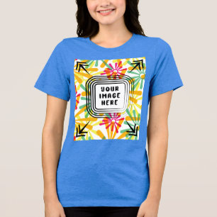 En Tri-matière Modèle Bella+Canvas, T-shirt tricolore pour femmes