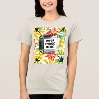 En Tri-matière Modèle Bella+Canvas, T-shirt tricolore pour femmes