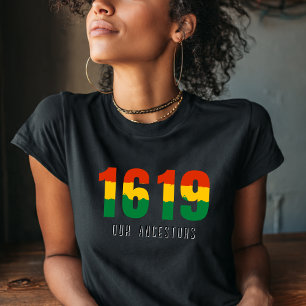 En Tri-matière Mois de l'histoire des Noirs 1619 T-shirt du drape