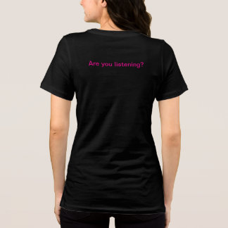 En Tri-matière Noir avec blanc sous T-shirt