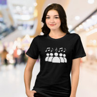 Notes de musique Coeur T-Shirt - Musicien et music
