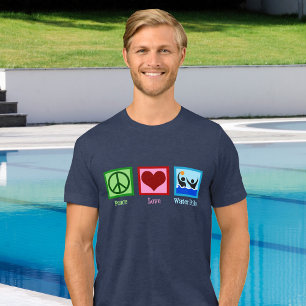 En Tri-matière Peace Love Water Polo Tri-Blend T-Shirt