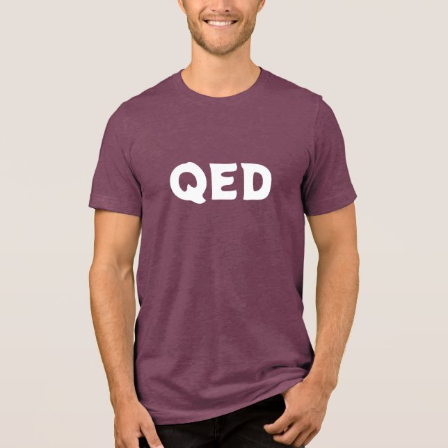 En Tri-matière QED T-Shirt (Recto)