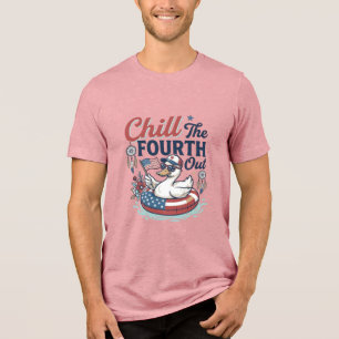 En Tri-matière Refroidir le quatrième T-shirt vectoriel de canard