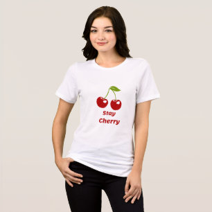 En Tri-matière Reste Cherry ! T-shirt graphique cerise mignonne p