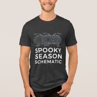 En Tri-matière Schéma de la saison effrayante - T-shirt d'Hallowe