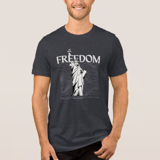 En Tri-matière Statue de la Liberté V2 T-Shirt – Des Voyages Libe