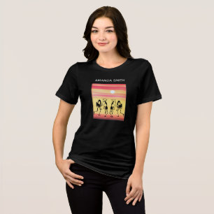 En Tri-matière Super Silhouette Sunset Break Dance T-Shirt