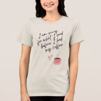 En Tri-matière T-Shirt