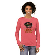 T-shirt à manches longues Christmas Melanin Day — 