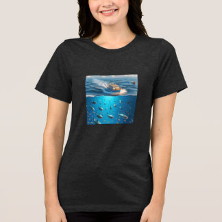 En Tri-matière T-shirt à manches longues sur le siège