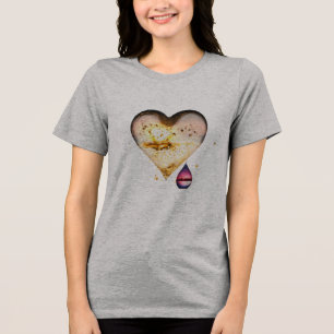 En Tri-matière T-shirt à trois mélanges pour femmes Bella+Canvas