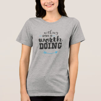 En Tri-matière T-shirt à trois mélanges pour femmes Bella+Canvas