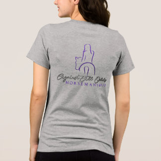 En Tri-matière T-shirt AAOH avec lettres multicolores