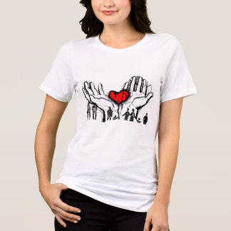 En Tri-matière T-Shirt Amour dans mon cœur