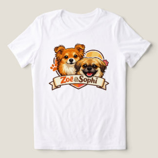 En Tri-matière T-Shirt avec le logo de Zoë & Sophi Dog