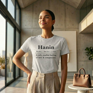 En Tri-matière T-shirt avec nom de dictionnaire personnalisé
