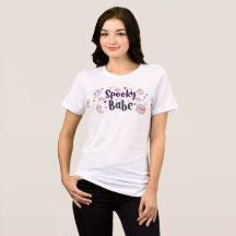 T-Shirt Bébé Effrayant | Halloween Féminin Mignon