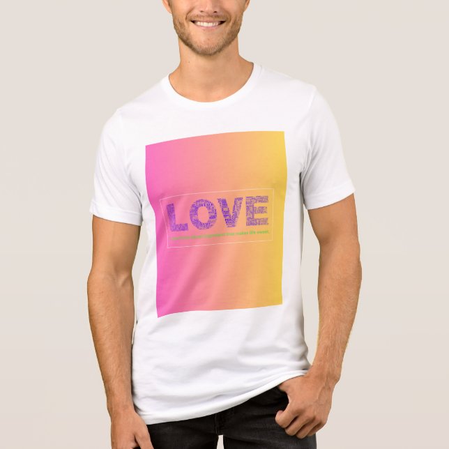 En Tri-matière T-shirt Bella+Canvas (Recto)