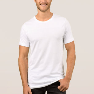 En Tri-matière T-shirt Bella+Canvas, blanc, L adulte