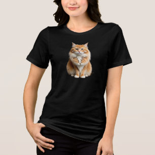 En Tri-matière T-shirt Bella+Canvas pour femmes, Blac solide