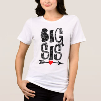 En Tri-matière T-Shirt BIG SISTER SIS
