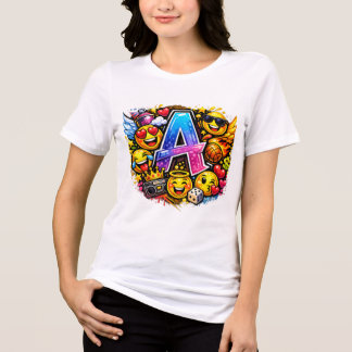 En Tri-matière T-shirt blanc pour femmes