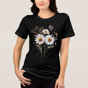 En Tri-matière T-shirt Bouquet de Marguerites Garden Delight