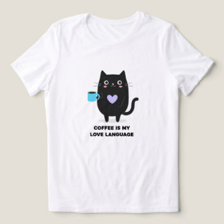 En Tri-matière T-Shirt Chat Amateur de Café - Tee pour Amateurs d