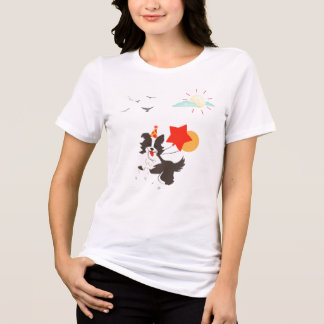 En Tri-matière T-Shirt Chien Border Collie 🐶 Amour pour un Anima