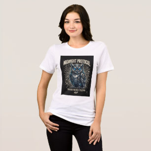 En Tri-matière T-Shirt Chouette Protocole de Minuit
