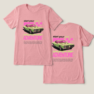 En Tri-matière T-shirt "Commencez Votre Aventure"