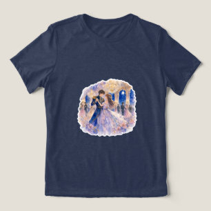 En Tri-matière T-Shirt Couple Fantastique Romantique