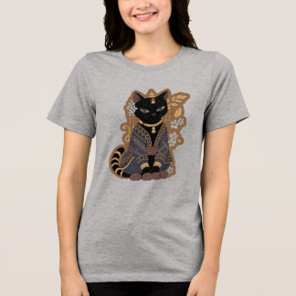 En Tri-matière T-Shirt d'art de chat javanais