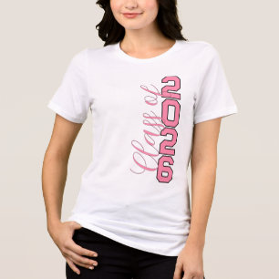 En Tri-matière T-shirt de fin d'études personnalisé de la promoti