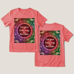 En Tri-matière T-shirt de guérison de la racine de Chakra